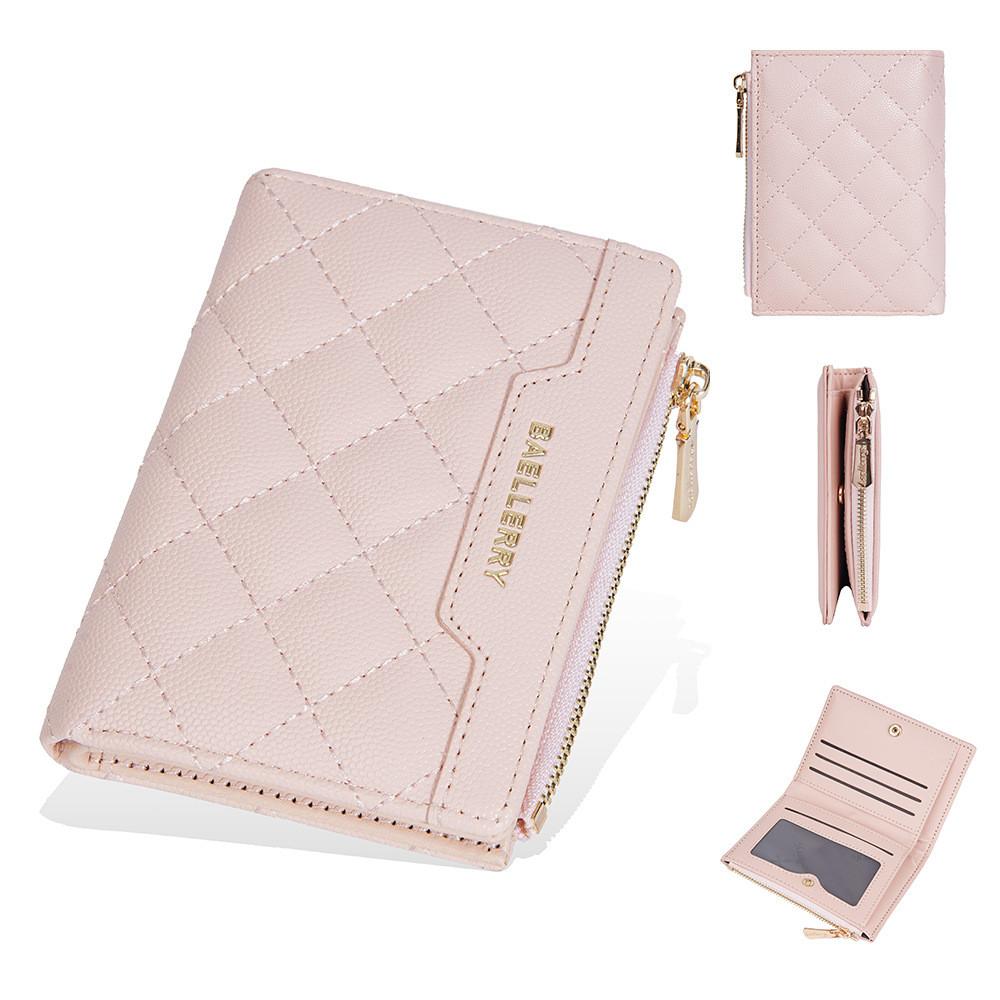 Crossborder Style Ladies Short Wallet With Pu Material And Multicard Slots For Daily Use
