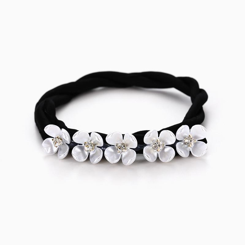 New Hair Coiler Female Flower Ball Head Lazy Hair Coil Artifact Net Celebrity Pearl Korean Headdress Hair Accessories