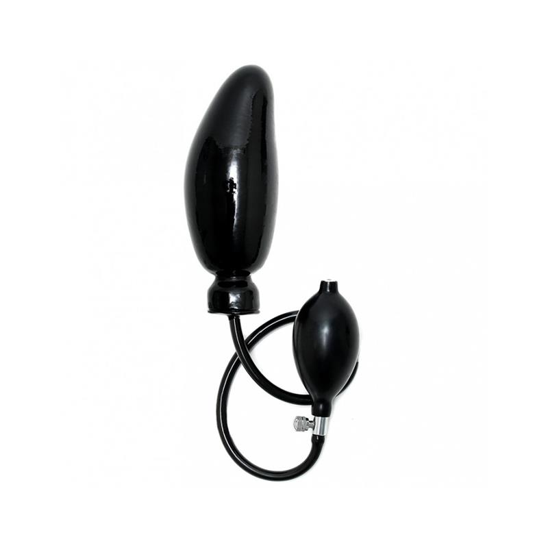 Black Latex Inflatable Dildo