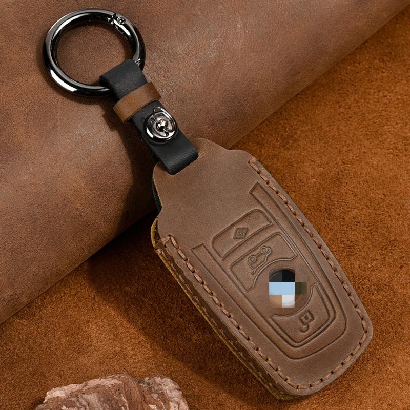 

Кожаный чехол для дистанционного ключа автомобиля для BMW 1 2 3 4 5 6 7 серии X1 X3 X4 X5 X6 F30 F34 F10 F07 F20 G30 F15 F16 Защитный чехол