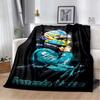 3D Fernando Alonso 14 F1 Racer Flannel Blanket Soft Warm Throw Blanket for Bedroom Living Room Bed Travel Camping Picnic Gift