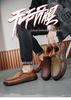 Plus Size Men's Casual Spring Leather Low-Top Shoes, Trendy Hand-Stitched and Breathable, Sizes 47-48