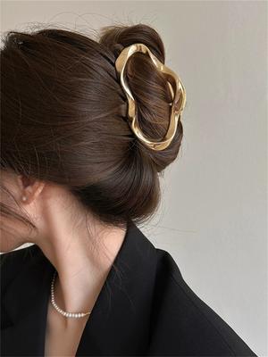 Modische geometrische Metall-Haarklammern für Frauen, Vintage-Haarspangen, Krabben-Haarband, Haarnadel, Mädchen-Haaraccessoires, Kopfschmuck