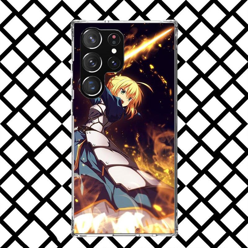 Fate Zero Stay Night Saber Phone Case for Samsung Galaxy S26 S25 Edge S24 S23 Ultra S22 Plus S21 FE S20 + Soft Cover Print Funda