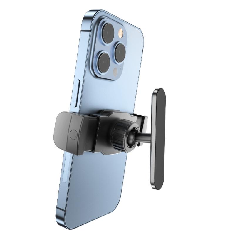 Gym Phone Mount Metal Base Magnetic Cellphone Mount For 4-7Inch Devices Secure 360 Rotation Phone Holder