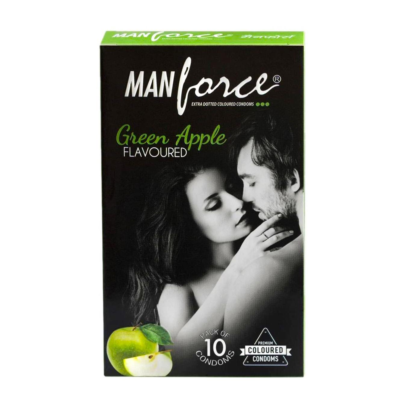 РџСЂРµР·РµСЂРІР°С‚РёРІС‹ С‚РѕС‡РµС‡РЅС‹Рµ СЃ Р°СЂРѕРјР°С‚РѕРј Р—РµР»РµРЅРѕРіРѕ РЇР±Р»РѕРєР° (10 С€С‚), Green Apple Flavoured Condoms,  Manforce