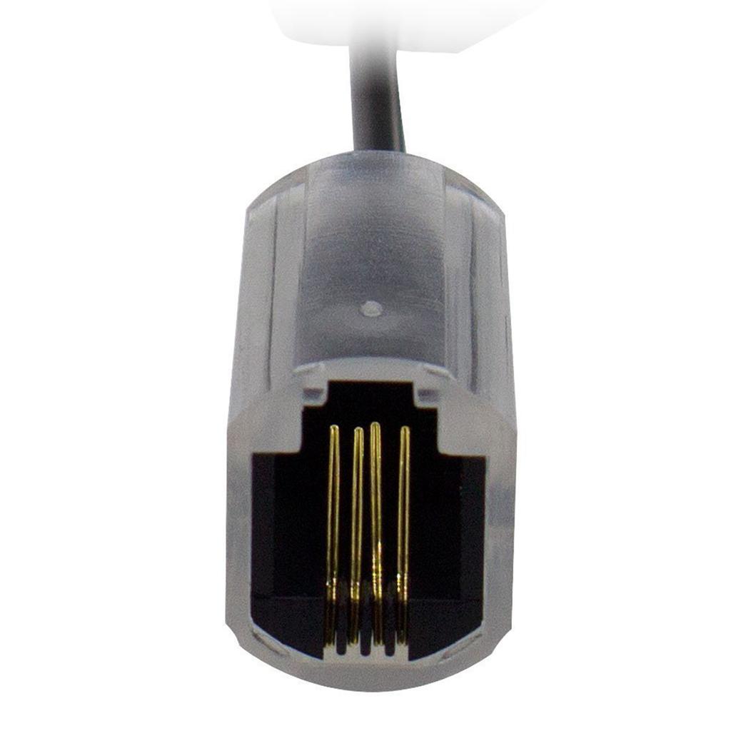 RJ9 4P4C Handset-Telefonkabel-Adapter 360 Grad drehbarer Kabelentwirrer Einfache Installation für effiziente Kommunikation