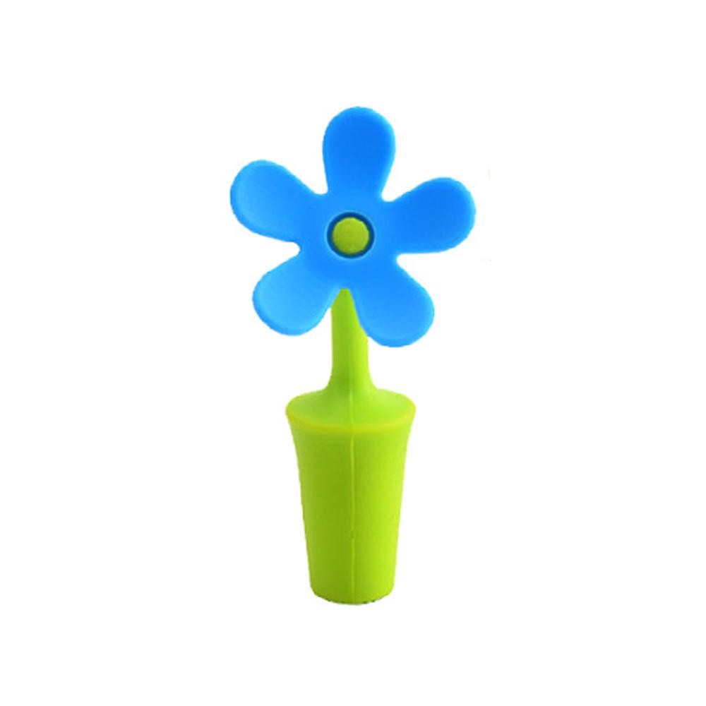 Silicone World Bauhinia Flower Silicone Wine Stopper  Vacuum Red Wine Bottle Stopper Sealed Champagne Drinks Wine Stopper Tools