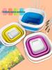 Foldable Silicone Paint Brush Washer Bucket: Portable, Multi-functional, Large Capacity for Children and Art Students.