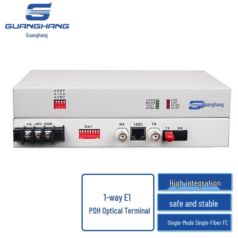 Guanghang PDH Fiber Optic Transceiver FC Single-fiber 20km