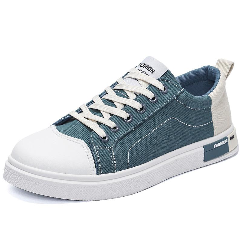 Men's canvas shoes spring and autumn skateboard shoes men's soft soles casual trend youth learning