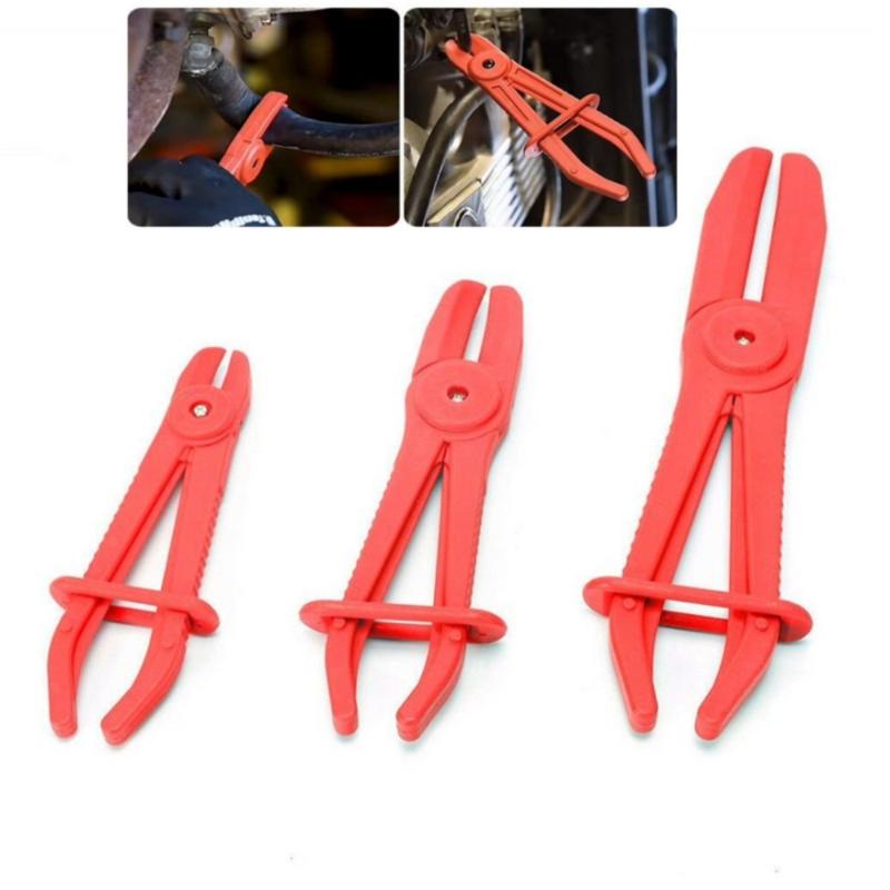 New Sale 1/3Pcs Brake Fuel Water Line Clamp Plier Hands Free Tool Nylon Hose Clamp Tool Set Car Repair Tools Hose Pliers