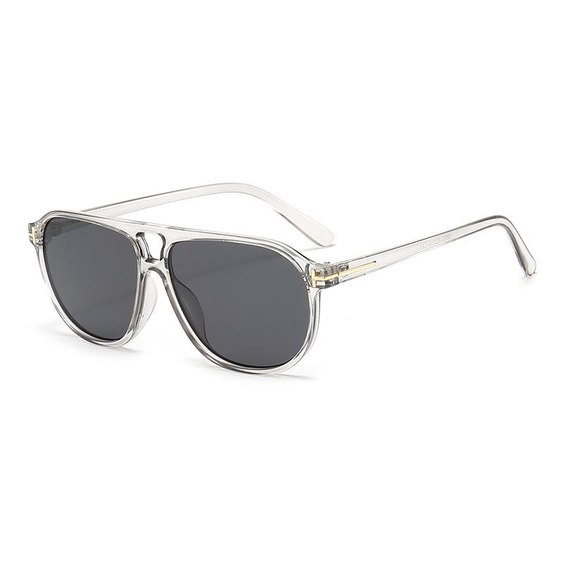Retro Double Bridges Men Pilot Sunglasses Fashion Rivets Decoration Shades UV400 Women Trending Leopard Sun Glasses