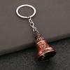 Keychain Pendant Traditional Pattern Retro Bell Design Crisp Ringing Sound Key Holder with Metal Key Ring Backpacks Suitcases Accessory