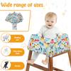Karton-Stil Einkaufswagen Sitzbezug Wasserdicht Weich Bequem Baby Sicherheit Wagenabdeckung für Hochstühle Kleinkind Säugling Kinderwagen