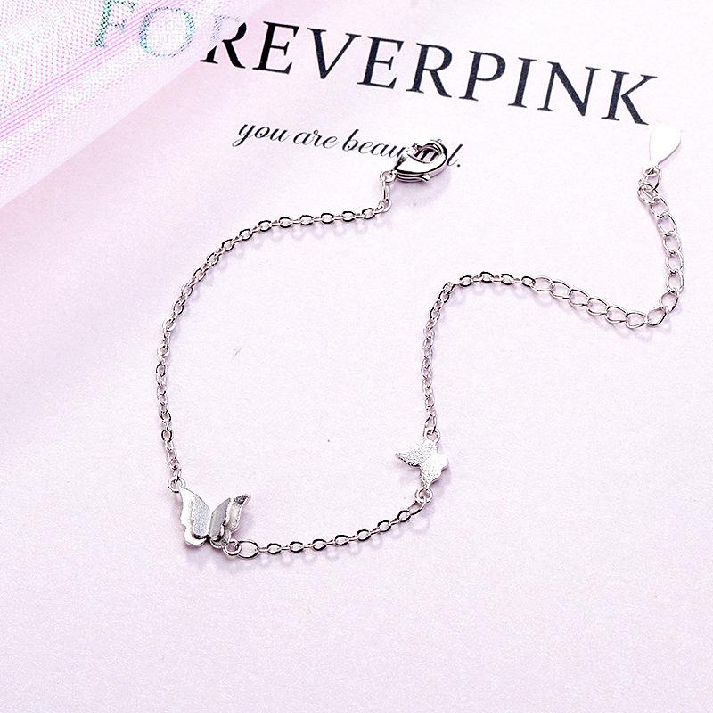 925 Sterling Silver Butterfly Charm Bracelet For Women Bracelet &Bangle Fashion Jewelry Birthday Party Gift