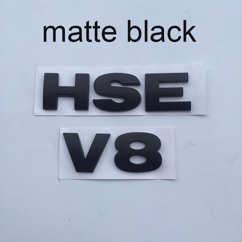 ABS 3D Letters Emblem V8 HSE Badge For Discovery 3 4 Freelander 2 Car Styling Tail Trunk Sticker