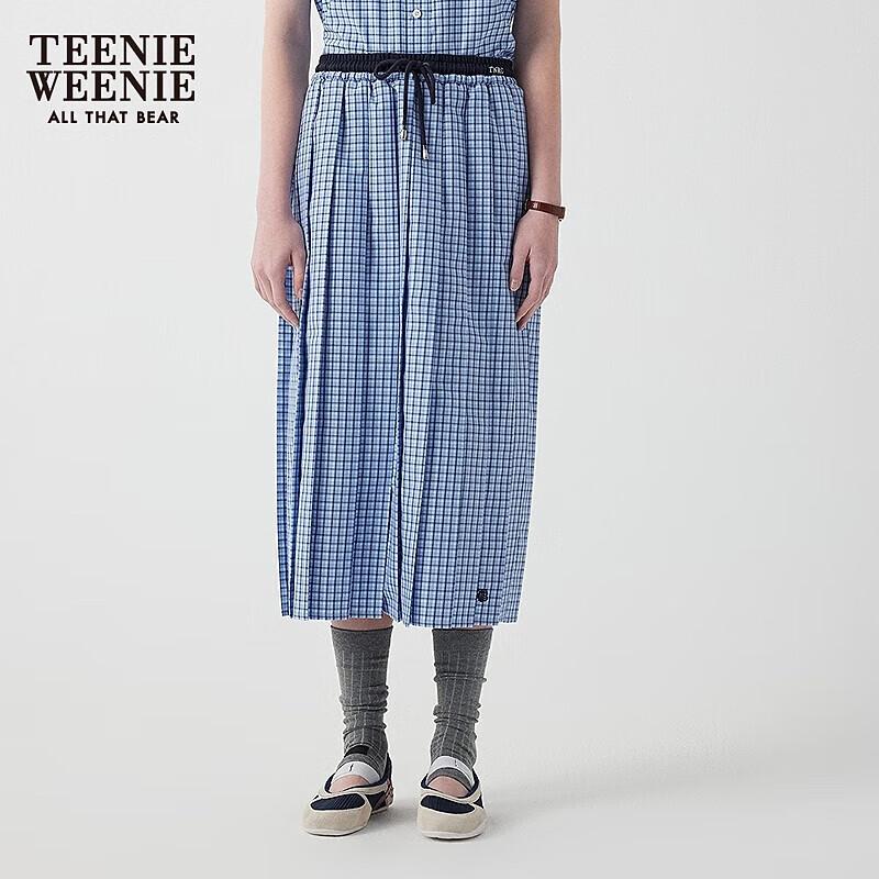 Teenie Weenie Women s Plaid A-Line Maxi Skirt S