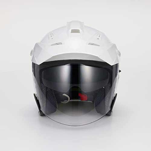 MARUSHIN Motorcycle Helmet Sports Jet TE-1 White XL Size (61-62cm) MSJ1 1001116