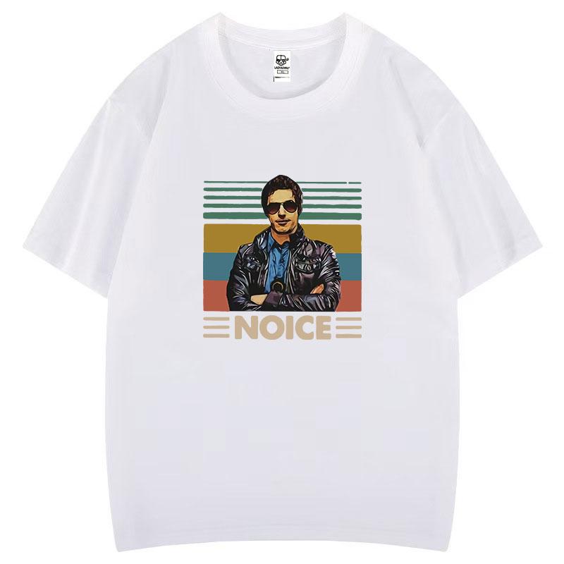 Jake Peralta Brooklyn 99 Noice T Shirt Novelty Breathable Camisetas Summer Short Sleeve Oneck for Men Clothing
