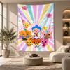 Arazzo Decorativo, Arte da Parete Stampato El Payaso Plim Plim, Appeso a Parete Leggero per Sfondo Camera da Letto