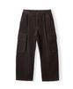 HOOVES Corduroy Single-Pleat Cargo Pants [Deep Brown]