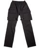 ZHOUERO Black Bandage Cotton Trousers