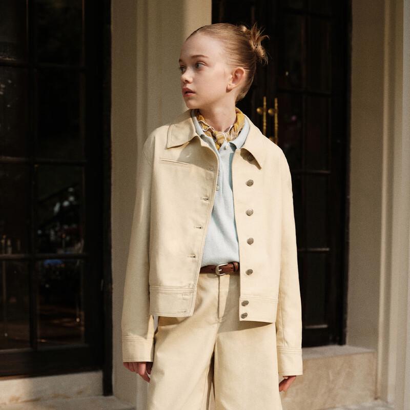 ELLE KIDS Girls  Retro Oblique Placket Jacket 150