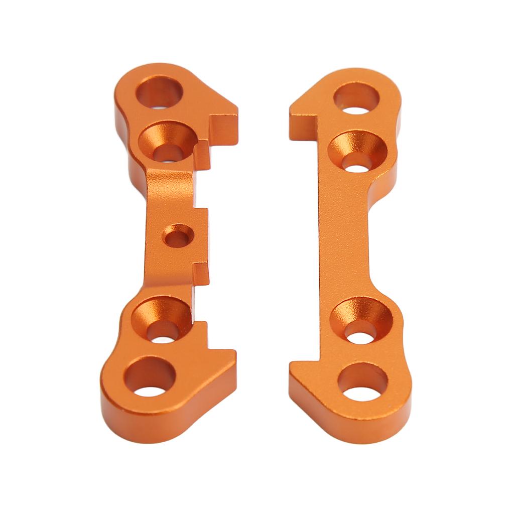 2 Pcs Metal Front Lower Arm Fixed Block Plate Connecting Plates Orange for ZD Racing 1/7 DBX07 EX 07 RC Car