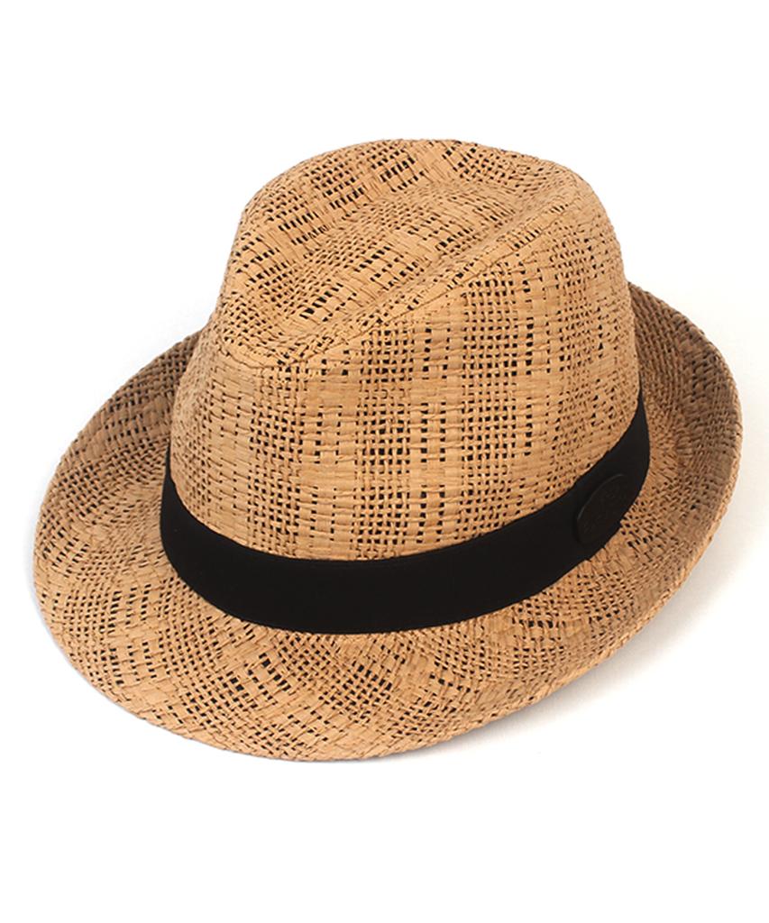 Yunibeosyeolkemiseuteuli Bu Check Beige Short Fedora Summer Fedora