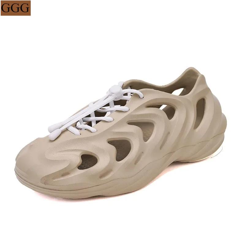 

New Men s Sandals Summer Outer Wear Non-Slip Thick Bottom Casual Breathable Height Increasing Soft Bottom Beach Shoes 45 сірий колір