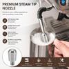Stainless Steel Steam Nozzle Accessories Silver Coffee Maker Steam Wand for Gemilai Espresso Making