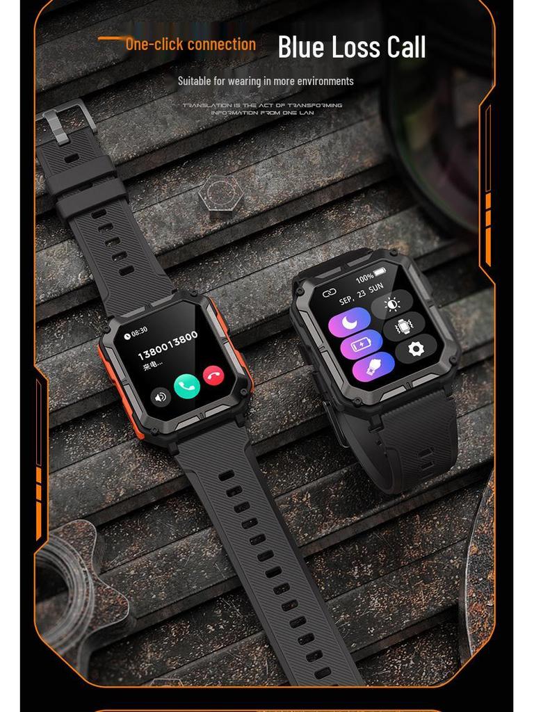 C20PRO 1.83'' Smartwatch: Outdoor Sport, Call, Heart Rate & Blood Oxygen Detection, Three-Proof Protection
