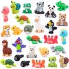 Large Animal Building Blocks: Snail, Alpaca, Seahorse, Frog - Assembly Accessories Toy Set for Children