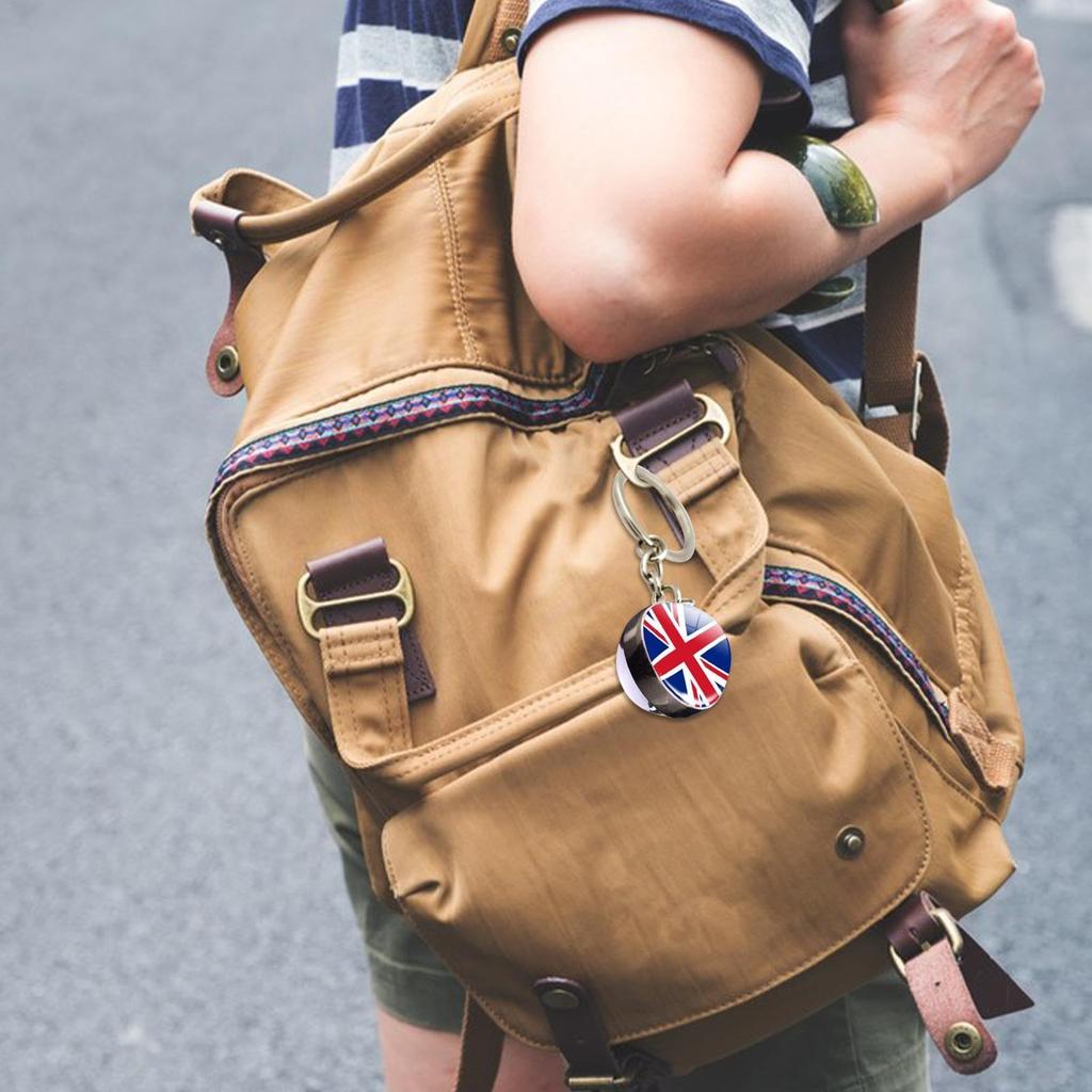 Union Jack Key Chain - UK Keychain - King Charles III Is Crowned with