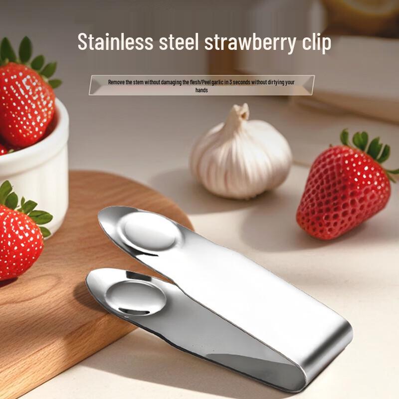 Stainless Steel Strawberry Huller and Stem Remover Set