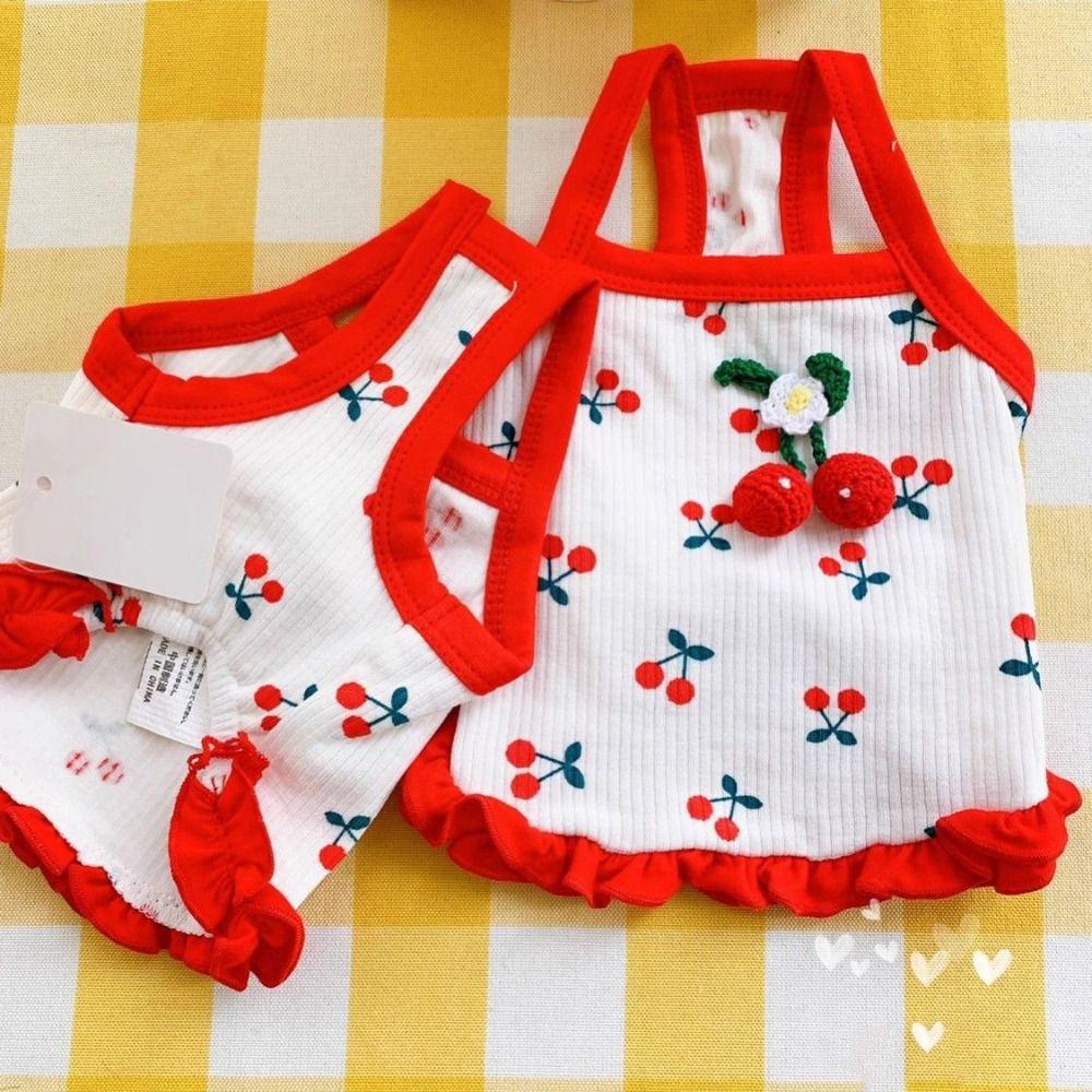 Cute Little Dog Strap Soft Dog Vest Comfortable Cat Princess Skirt  Small Animal