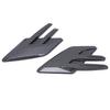 2Pcs Car Front Side Vent Trim Carbon Fiber Style Mudguard Air Wing Vent Trim Decoration Sporty Spoiler for Cars Trucks