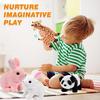 Hopearl Hüpfender Hase Interaktives Elektronisches Haustier Plüschtier mit Geräuschen Bewegungen Animiertes Gehen Wackelnde Ohren Zuckende Nase Geschenk für Kinder 18cm