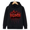 2025 Halloween Pumpkin Print Children's Hooded Sweatshirt Boy Girl Autumn Winter Daily Outdoor Casual Street Party Sportswear