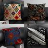 Classic Batik Printing  Pillow Case Linen Cushion Covers For Decorative Sofa Home Pillows Case Car Chair Pillows Cases