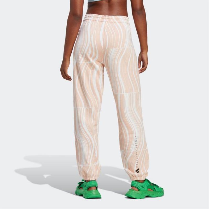 adidas By Stella McCartney Women's Blush Pink Allover Print TrueCasuals Sweatpants HR9245