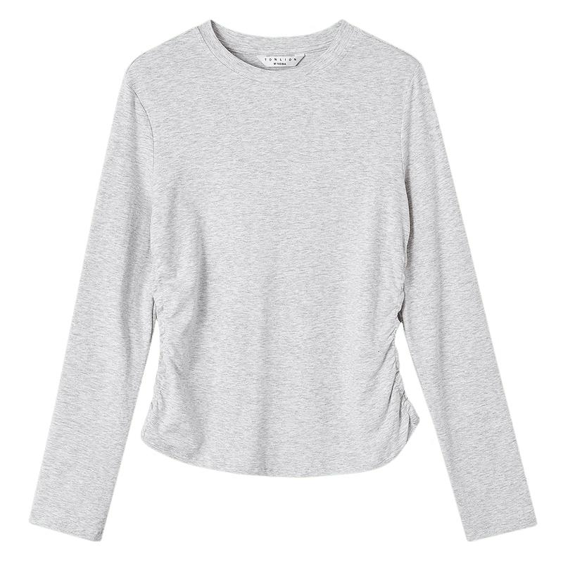 TonLion Women s Slim Fit Long Sleeve Round Neck Base Layer Top M
