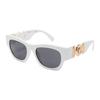 Versace Logo Design Square Sunglasses Unisex Sunglasses White 0VE4479U-314/87