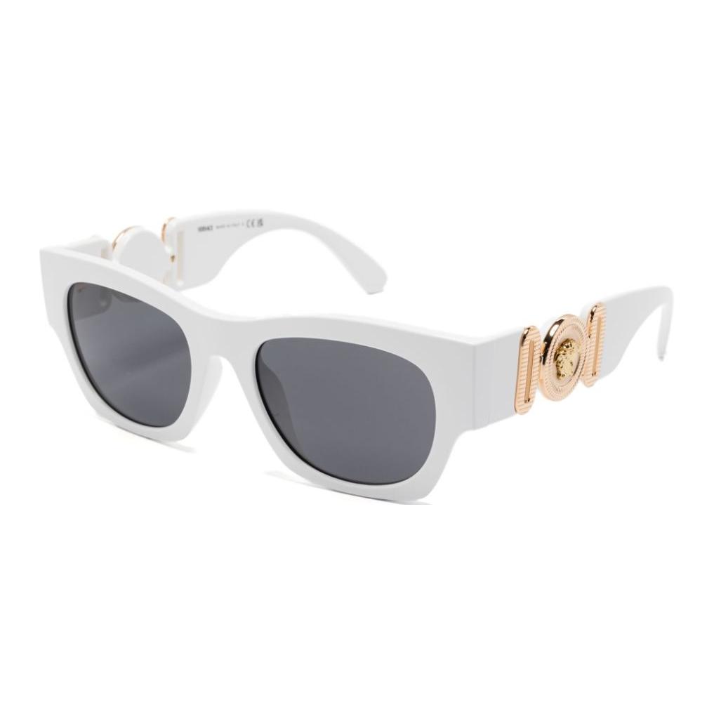 Versace Logo Design Square Sunglasses Unisex sunglasses White 0VE4479U-314/87 53,White