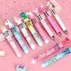 36pcs Multicolor Ballpoint Colored Gel Ink Pens Desktop Writing Supplies Cute Kawaii Design Wear Resistant Drawing Pens