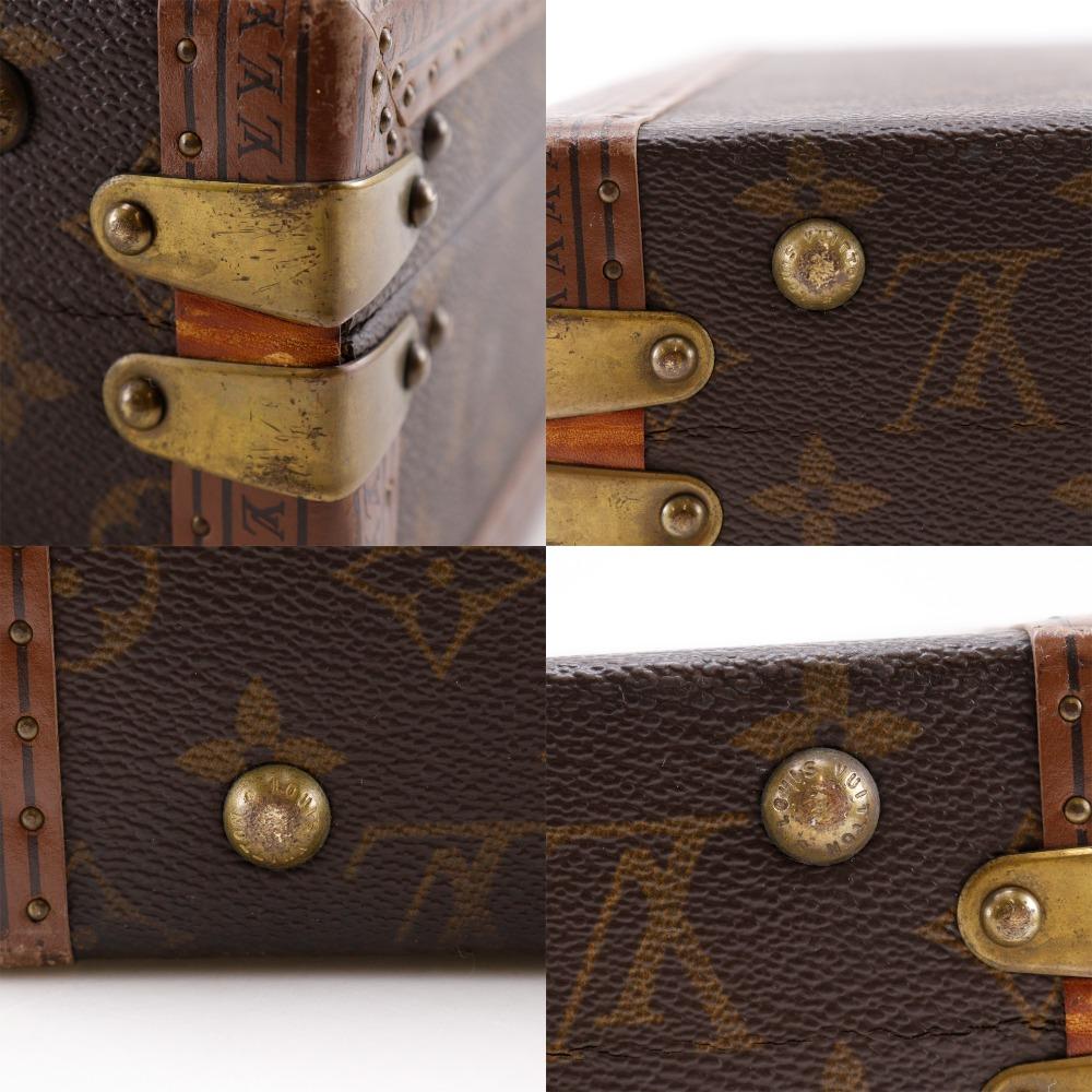 Louis Vuitton Prezidentský kufr M53012 vintage Aktovka Hnědá Monogramová plátnovina unisex Použitý