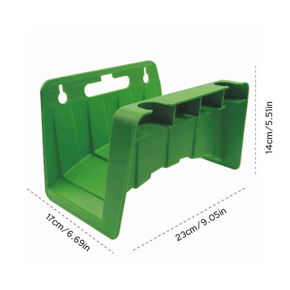 Garden Hose Nozzle Storage Rack Holder Green