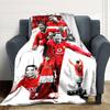 Football Celebration Moment printed flannel breathable and warm blanket, a stylish home gift, suitable for home, office and bedspread use. 0713a6