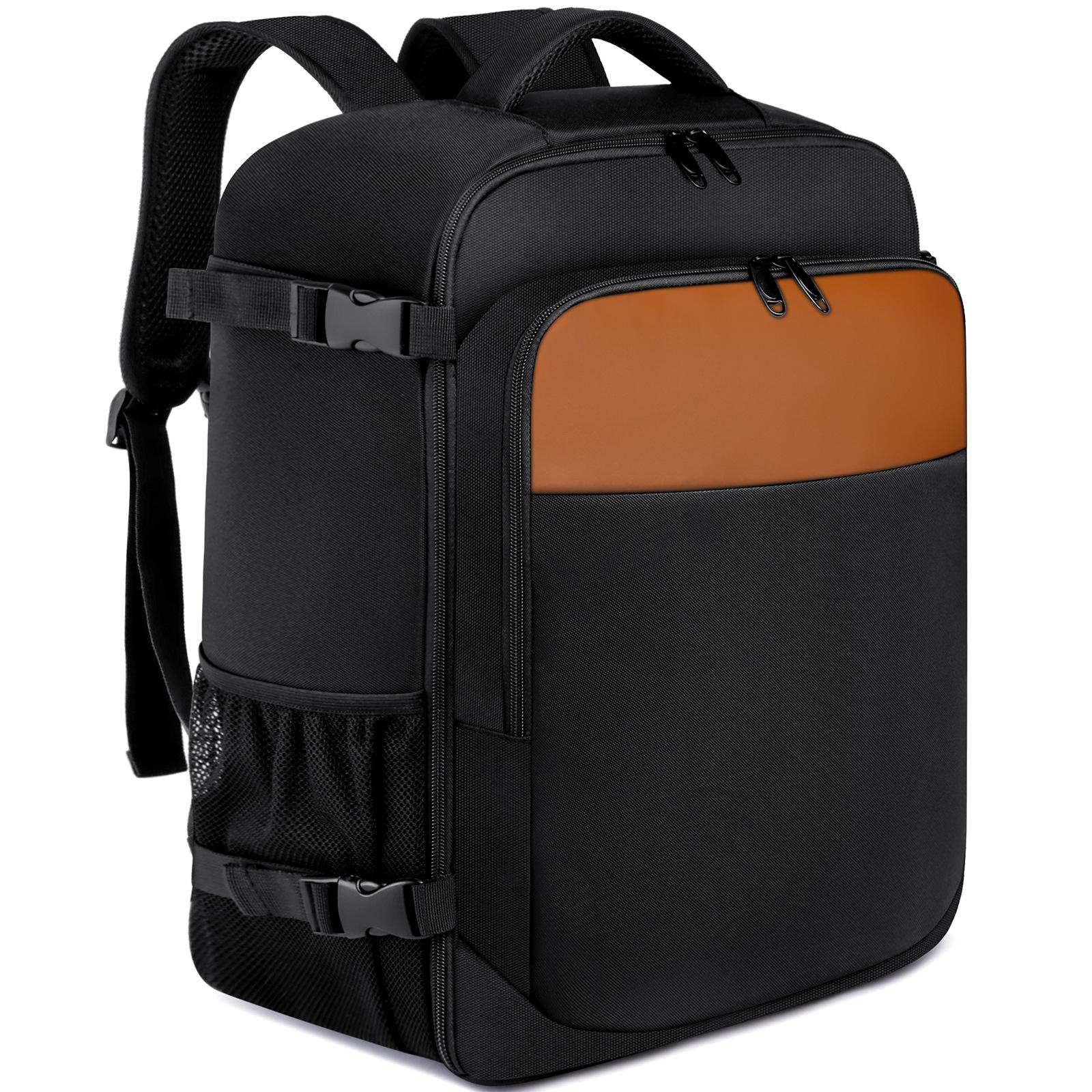 

Geestock Ryanair 40x25x20 Aircraft Backpack Multifunctional Travel Backpack Carryon Cabin Luggage Waterproof 14 Laptop Backpack черный коричневый